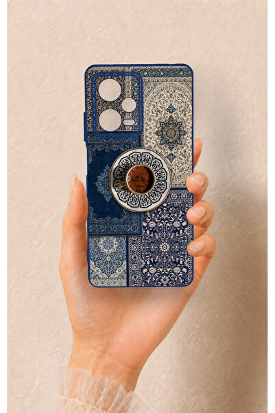 Vip Case Redmi Note 12 Pro 5G Uyumlu Türk Kahvesi ve Kilim Desenli Silikon Kılıf