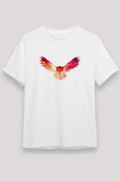 Darkhane Owl White Unisex T-Shirt T-Shirt