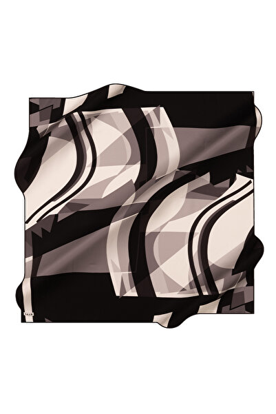 Aker Siyah 90X90 İpek Twill Eşarp
