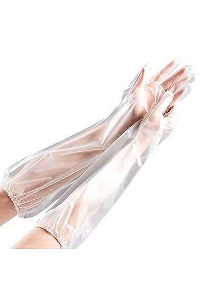 Tazweeq 10 Pcs Long Sleeve Cleaning Gloves, Disposable Waterproof Protective ...