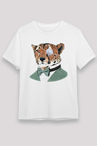 Darkhane Cheetah White Unisex T-Shirt T-Shirt