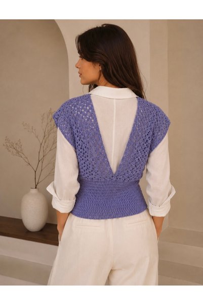 Mestra Handmade Crochet Women's Sweater&Blouse