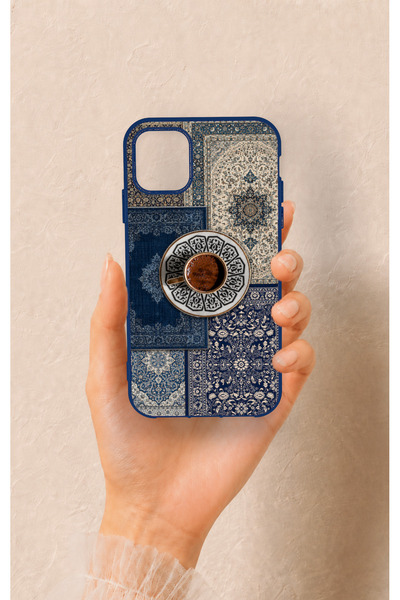 Vip Case iPhone 11 Uyumlu Türk Kahvesi ve Kilim Desenli Silikon Kılıf