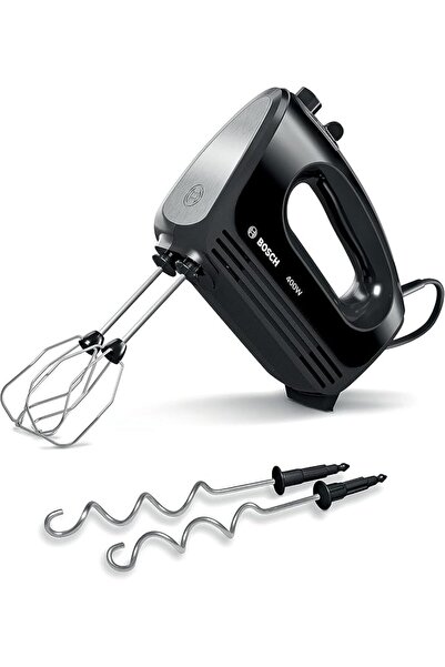 Boschen Bosch CleverMixx MFQ2420BGB Hand Mixer, 400 W - Black & Stainless Steel