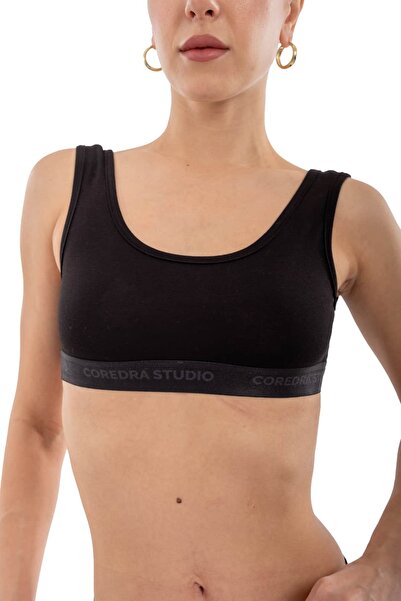 Coredra Sutien sport din bumbac, moale la atingere - C540
