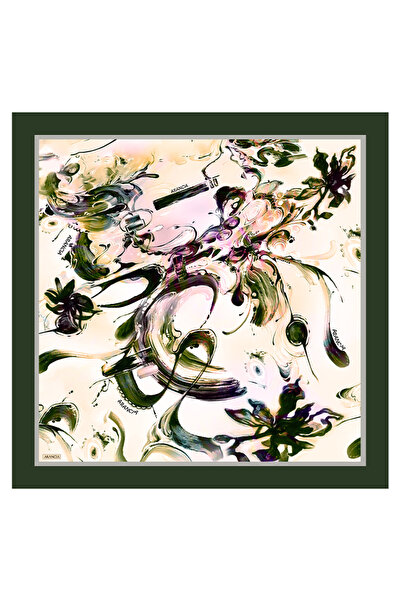Arancia Green 90X90 Silk Twill Scarf