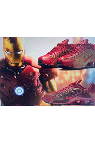Nike Shox R4 “Iron Man” Team Crimson Sneaker-IH4406-600