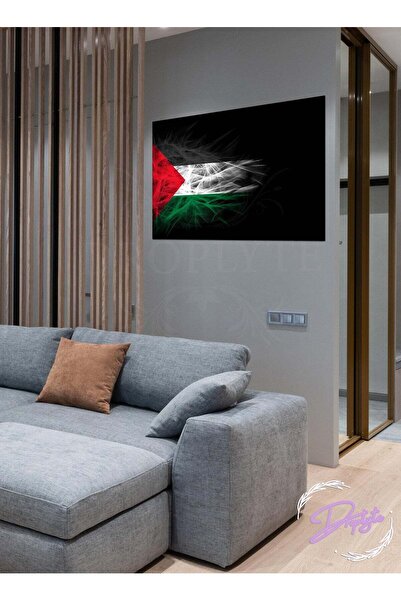 Droplyte لوحة فنية رقمية لعلم فلسطين، ديكور جداري، لوحة من الورق المقوى MDF ل...