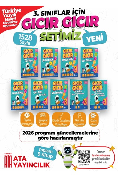 Ata Yayıncılık 3.SINIF GICIR GICIR EĞİTİM SET