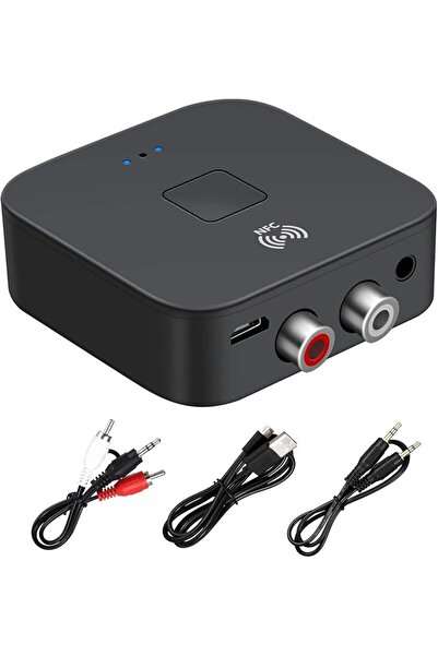 KASTWAVE محول استقبال بلوتوث 5.0، موسع لاسلكي بتقنية NFC، مدخل AUX أو RCA 3.5...