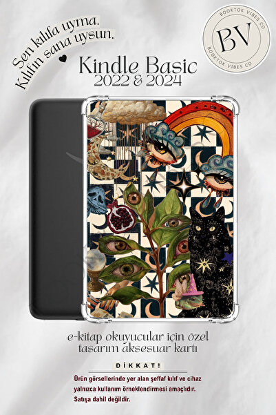 BookTok Vibes Co. Tuhaflıklar Artsy Kolaj Insert - Kindle ve Kobo E-Kitap Oku...