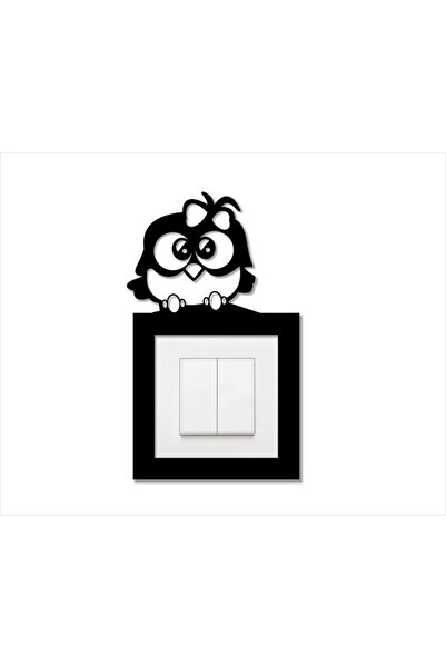 OEM Decor Priza si Intrerupatoare, MDF, Animale -13, Vrabie, 8.4cmX8.4cm dime...