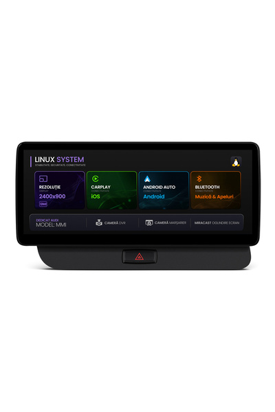 HUB64 Navigatie Android Audi Q5 (2009-2017), Linux OS & OEM, MMI 3G, 12.3 inc...