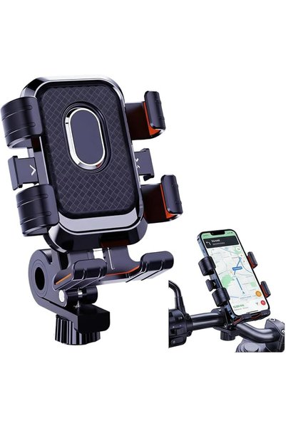 ToolHouse Motorcycle Phone Holder – Handlebar Mount for Motorbike, Electric a...