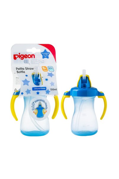 Generic Brand Pigeon 26149 Pigeon Petite Straw Bottle Blue, 150 Ml