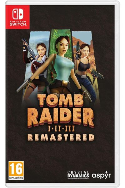 CERTEZA Tomb Raider I-III Remastered for Nintendo Switch - New Original
