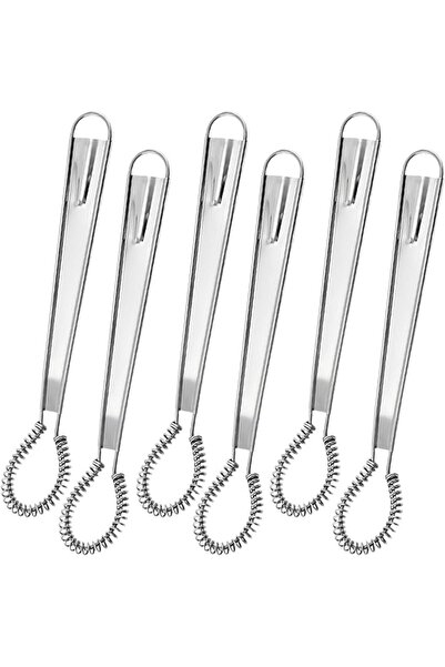 EXCEFORE 6Pcs Mini Whisks, Stainless Steel Spring Coil Handheld Egg Beaters, ...