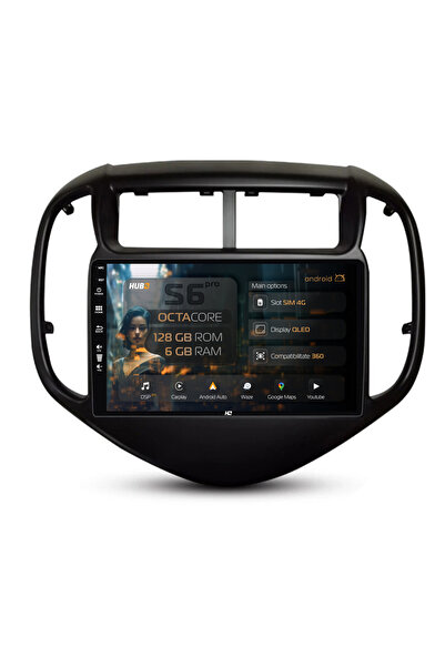 HUB64 Navigație Android Chevrolet Aveo (2016-2021), 9 inch, 6GB RAM, CarPlay ...