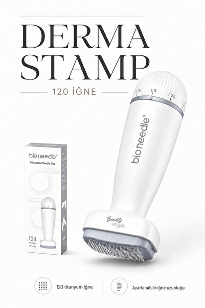 Mas'dala EGAR Titanium Derma Stamp Adjustable 120 Needles Smoothing Skin Care...