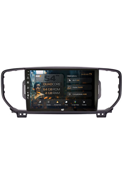 HUB64 Navigație Android Kia Sportage (2016-2018), 9 inch, 4GB RAM, CarPlay și...