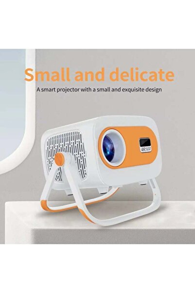 PopZa Rock Pow JY325 Compact Portable Projector with 4K Support, 280 ANSI Bri...