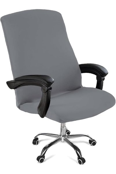 KASTWAVE Office Chair Cover, Removable Stretch Slipcover with Zipper, Univers...