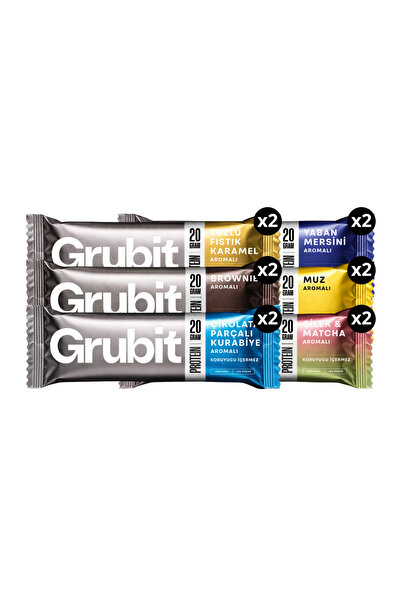 Grubit 12'li Tanışma Paketi Protein Bar