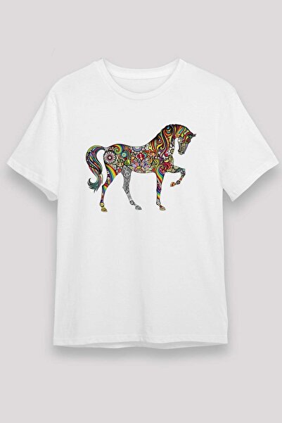 Darkhane Horse White Unisex T-Shirt T-Shirt