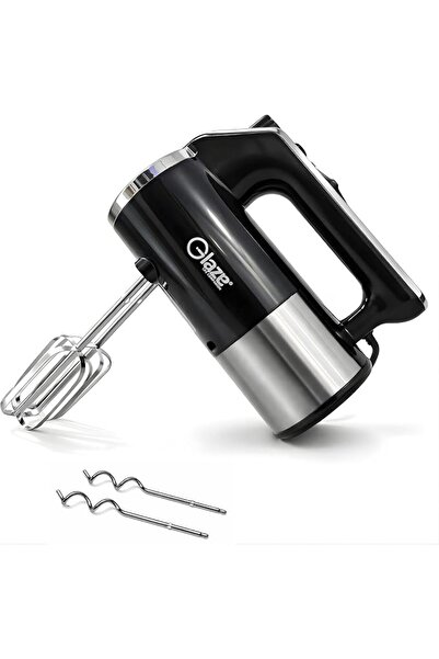 GLAZE MUD Electric Hand Mixer 250W 5 Speed with Stainless Steel Beaters & Dou...