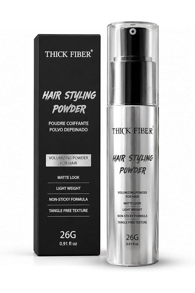 Thick Fiber بودرة تصفيف الشعر – خالية من التشابك، غير لاصقة، بدون بقايا بيضاء...