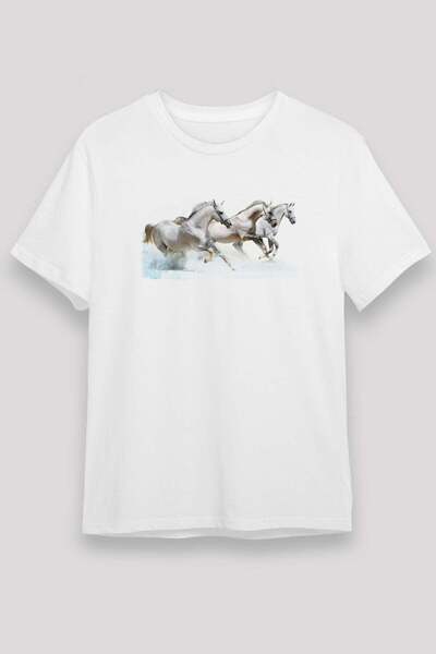 Darkhane Horse White Unisex T-Shirt T-Shirt
