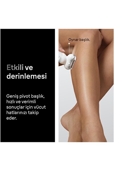 Braun Silk·épil 9 Epilatör, Islak ve Kuru, Kalıcı Pürüzsüz Cilt, 9-030