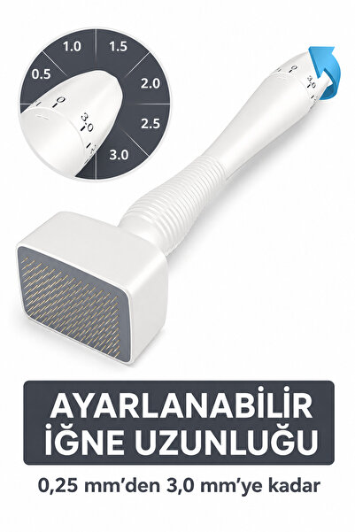 Mas'dala EGAR Ayarlanabilir Dermastamp Titanyum İğneli Cilt Ve Saç Bakım Apar...