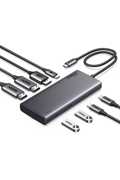 Ugreen Hub USB/ Docking Station Ugreen, 35625, Conectivitate Extinsa, Negru