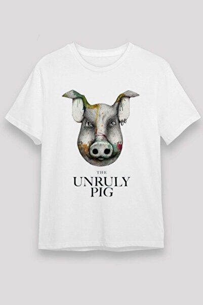 Darkhane Pig White Unisex T-Shirt T-Shirt