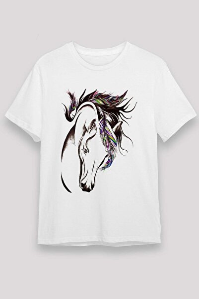 Darkhane Horse White Unisex T-Shirt T-Shirt