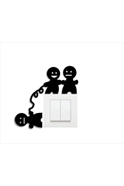 OEM Decor pentru priză și întrerupător, MDF, Diverse forme-17, Omuleț de turt...