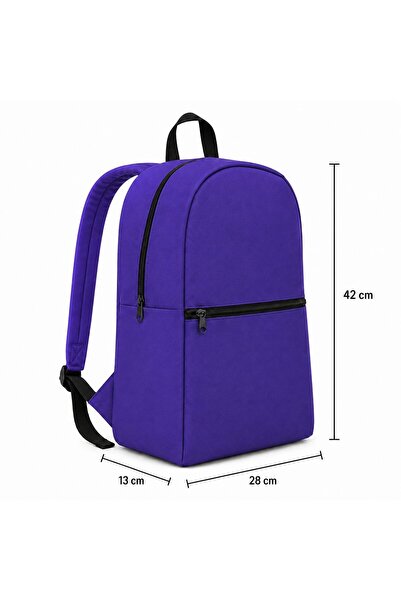 Classone XYZ S10 Eko Serisi XYZ-S13 Unisex, Okul, Sırt Çantası - Mor