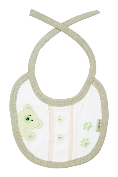 bebegen Unisex Green Bear Printed Paw Tie Apron