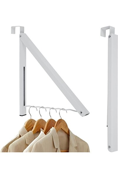 Tazweeq Foldable Over The Door Hanger, Space-Saving Single Rack Organizer, Ho...