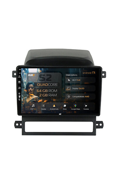 HUB64 Navigație Android Chevrolet Captiva (2006-2011), 9 inch, 2GB RAM, CarPl...
