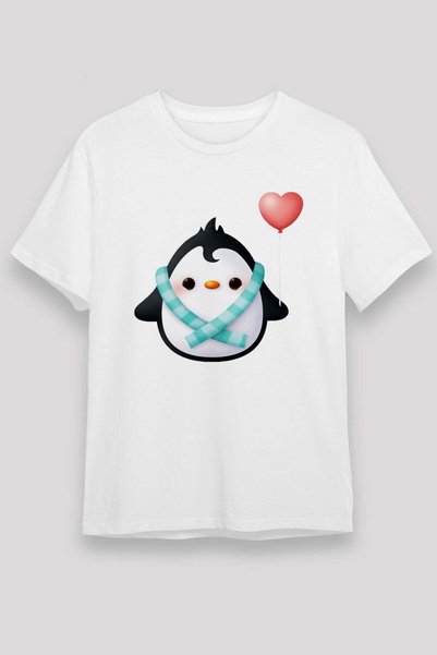 Darkhane Penguin White Unisex T-Shirt T-Shirt