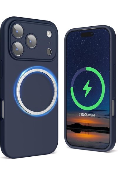 SURPHY Magnetic Silicone for iPhone 17 Pro Case, Compatible with MagSafe, Cam...