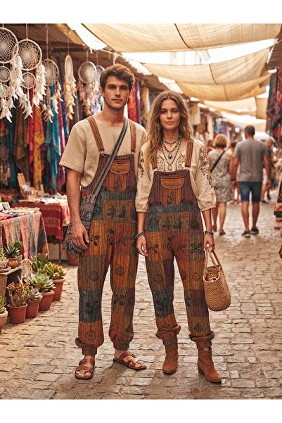 AYASOFYA OTANTIK Unisex Indian Ethnic Patterned Jumpsuit