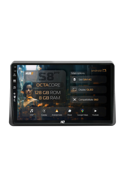 HUB64 Σύστημα πλοήγησης Android για Opel Movano / Renault Master (2020-2024),...