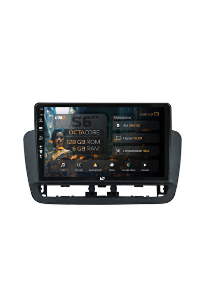 HUB64 Navigație Android Seat Ibiza IV (2014-2017), 9 inch, 6GB RAM, CarPlay ș...