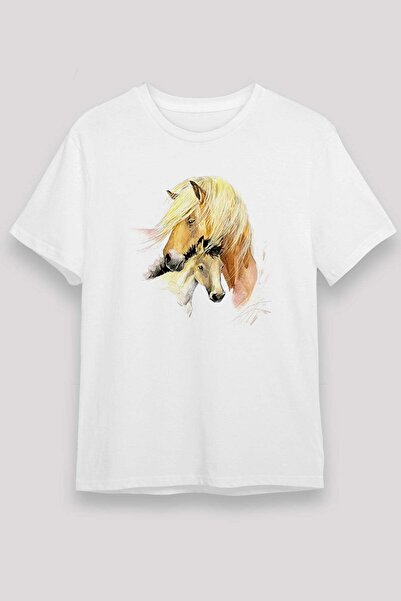 Darkhane Horse White Unisex T-Shirt T-Shirt