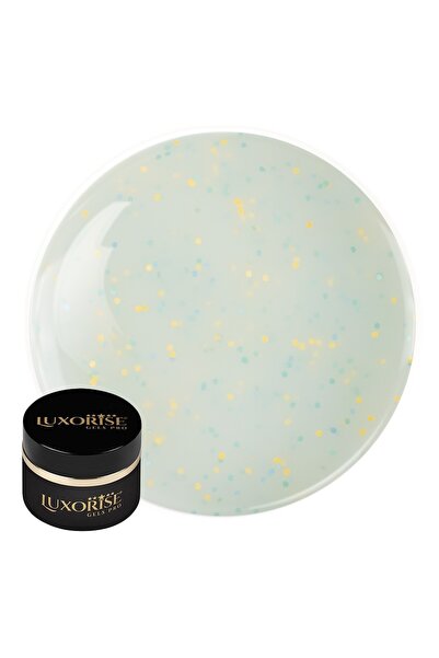 LUXORISE UV Construction Nail Gel Confetti Cake 15ml, Sugar Mint