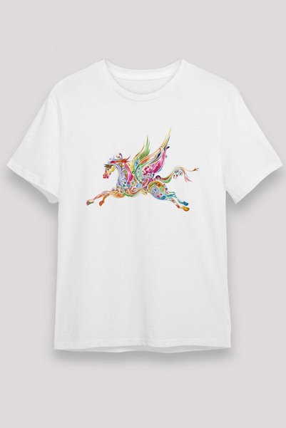 Darkhane Horse White Unisex T-Shirt T-Shirt