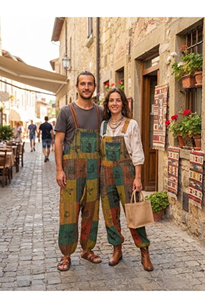 AYASOFYA OTANTIK Unisex Indian Ethnic Patterned Jumpsuit